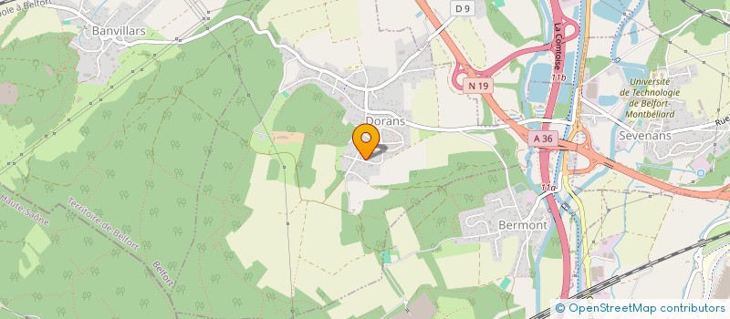 localisation de l'entreprise EURO VISSERIE SERVICES à DORANS