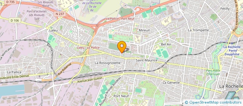 localisation de l'entreprise EURO VOILE SAPEURS POMPIERS  LA ROCHELLE