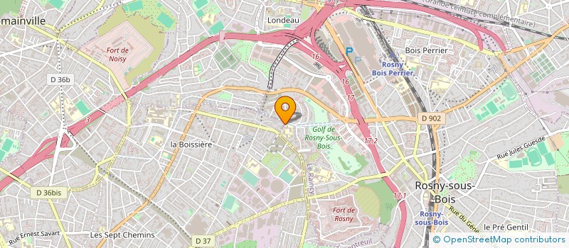 localisation de l'entreprise EURO WATT à MONTREUIL