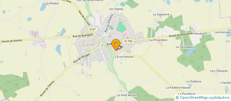 localisation de l'entreprise EURO205 à BEAUPREAU-EN-MAUGES