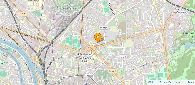 localisation de l'entreprise EUROACTION à SAINT-DENIS