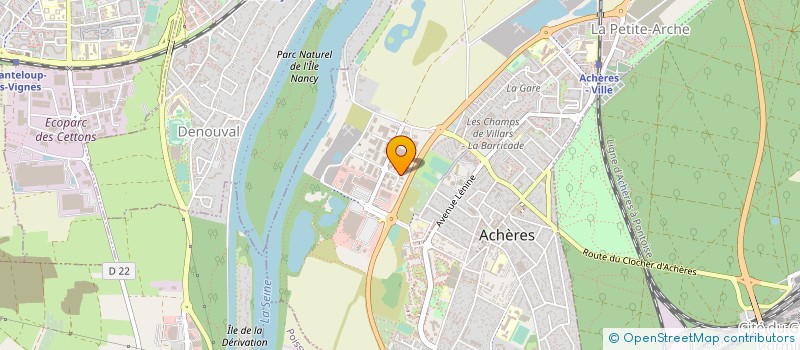 localisation de l'entreprise EUROALIMENTAIRE à ACHERES