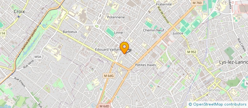 localisation de l'entreprise EUROALU  ROUBAIX