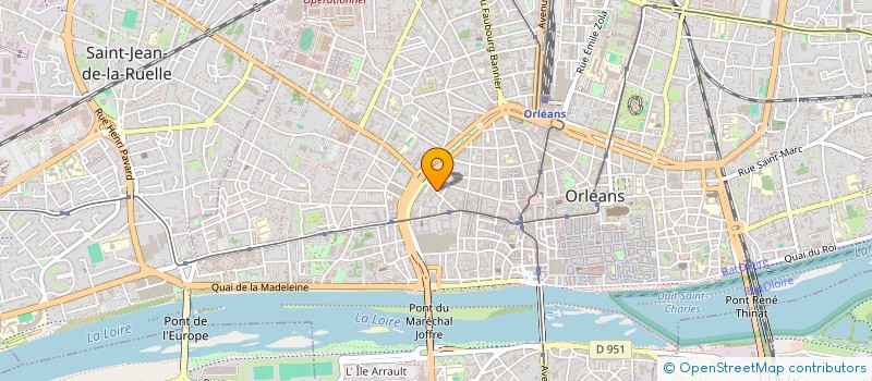 localisation de l'entreprise EUROANDEX à ORLEANS