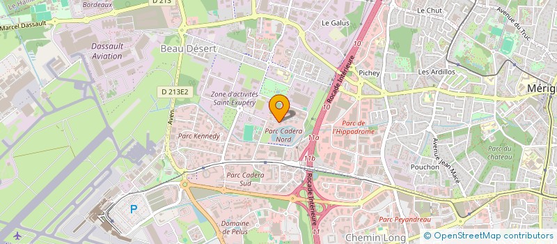 localisation de l'entreprise EUROASSETS ENERGIES RENOUVELABLES  MERIGNAC