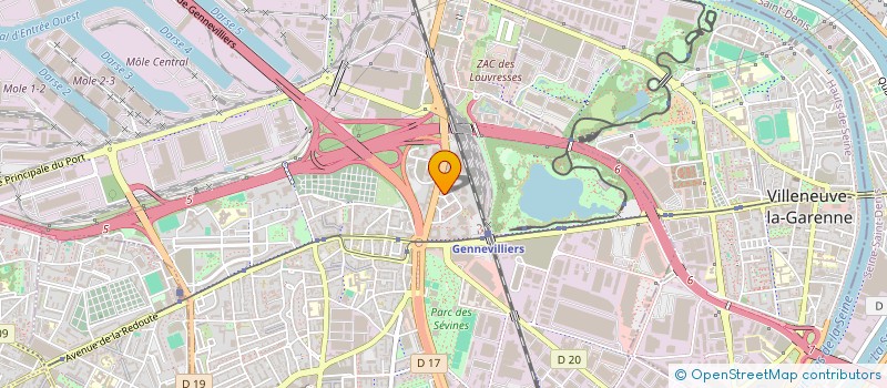 localisation de l'entreprise EUROASSURANCES SERVICES  GENNEVILLIERS