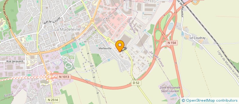 localisation de l'entreprise EUROAUTOMOBILES  GUICHAINVILLE