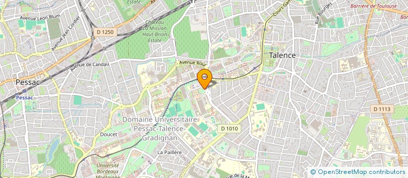 localisation de l'entreprise EUROAVIA BORDEAUX  TALENCE