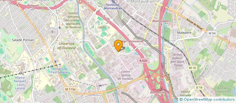 localisation de l'entreprise EUROAVIA TOULOUSE  TOULOUSE