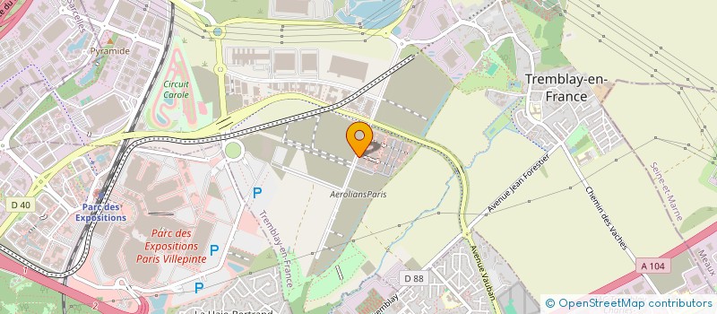 localisation de l'entreprise EUROBAG à AUBERVILLIERS