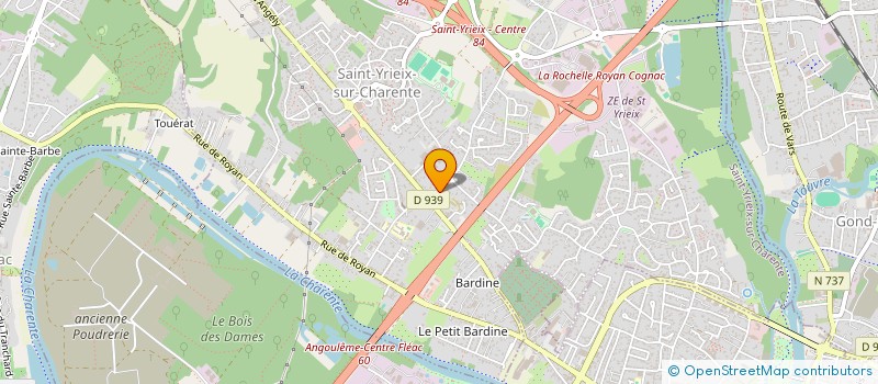 localisation de l'entreprise EUROBAIE SAS à SAINT-YRIEIX-SUR-CHARENTE