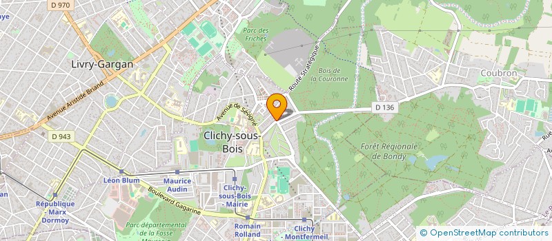 localisation de l'entreprise EUROBAR à CLICHY-SOUS-BOIS
