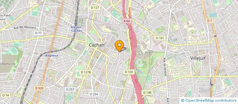 localisation de l'entreprise EUROBARRERE à CACHAN