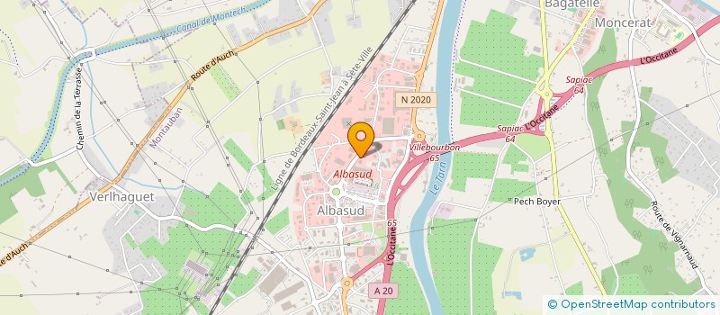 localisation de l'entreprise EUROBAS  MONTAUBAN