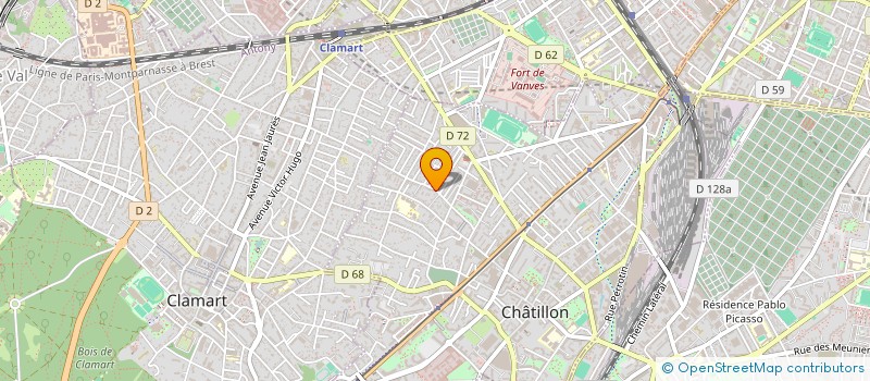 localisation de l'entreprise EUROBAT à CHATILLON