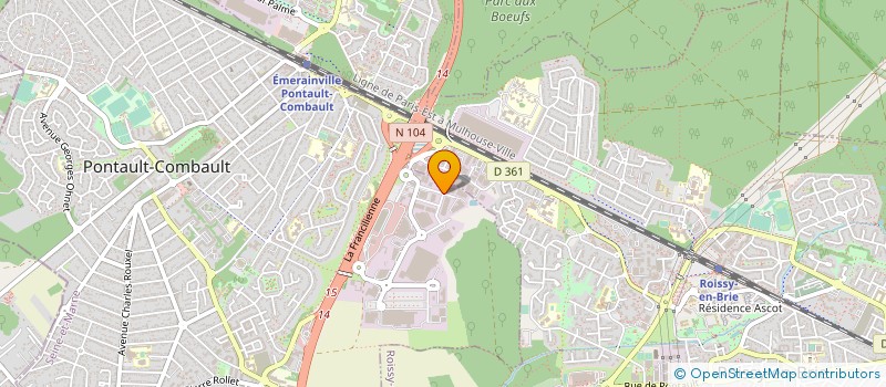 localisation de l'entreprise EUROBAT 77 à PONTAULT-COMBAULT