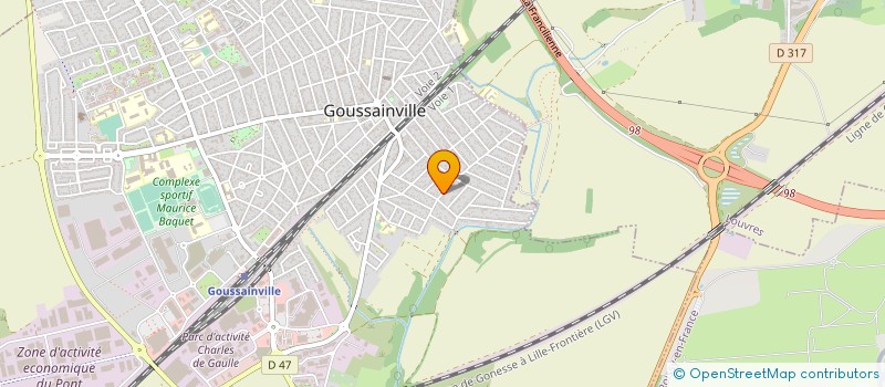 localisation de l'entreprise EUROBAT 95  GOUSSAINVILLE