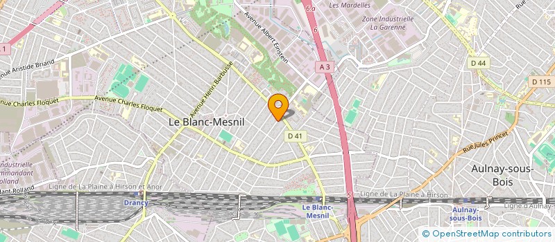 localisation de l'entreprise EUROBAT DINARDO BUONO à LE BLANC-MESNIL