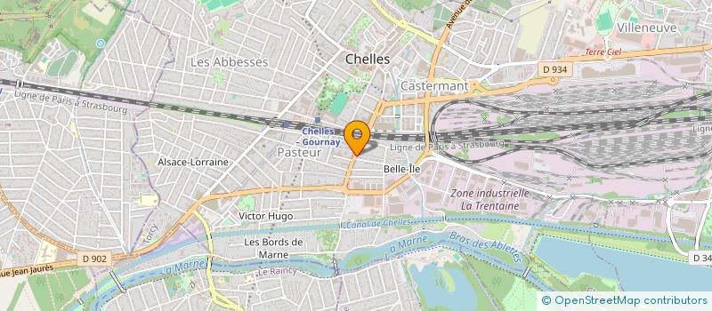 localisation de l'entreprise EUROBAT KABELEC à CHELLES