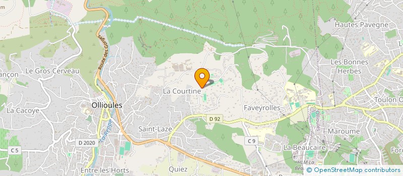 localisation de l'entreprise EUROBATI à OLLIOULES