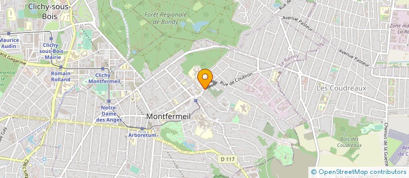 localisation de l'entreprise EUROBATI MACONNERIE à MONTFERMEIL