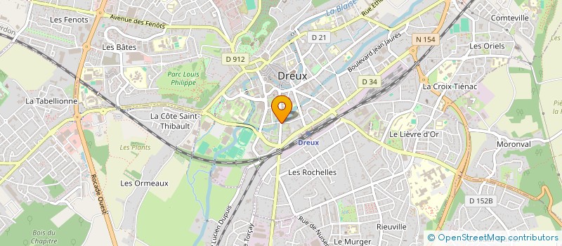 localisation de l'entreprise EUROBATIMENT 28 à DREUX