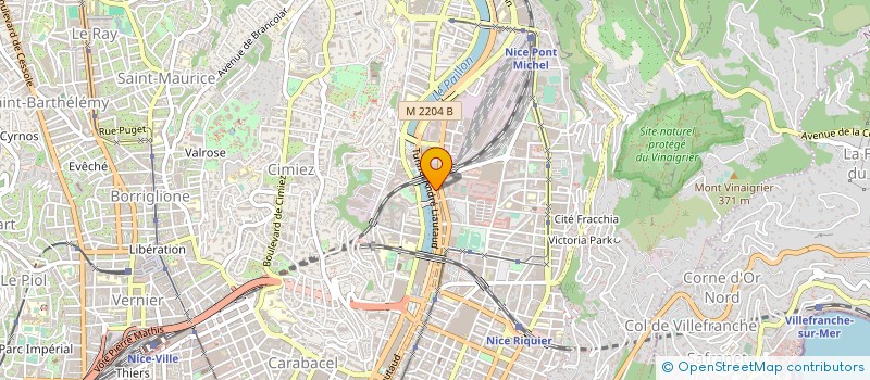 localisation de l'entreprise EUROBATIMENT à NICE