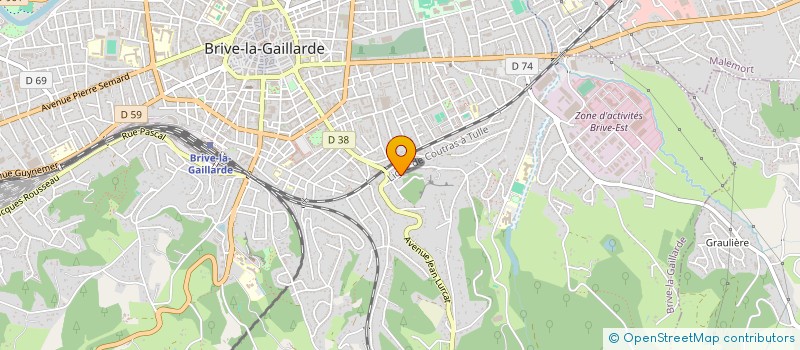 localisation de l'entreprise EUROBATISSE  BRIVE-LA-GAILLARDE