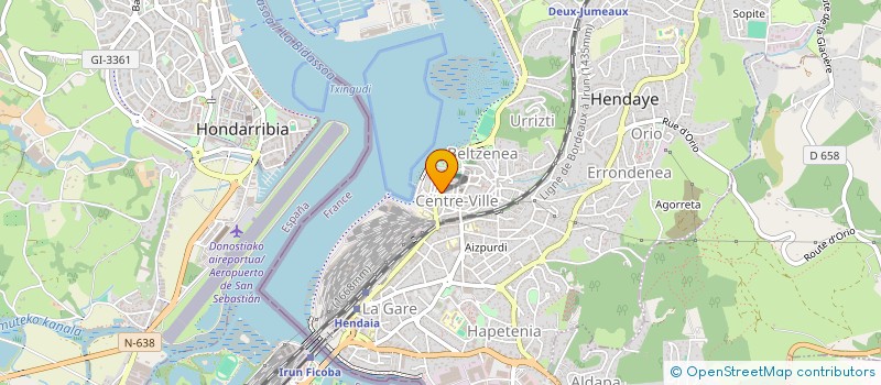 localisation de l'entreprise EUROBATO  HENDAYE