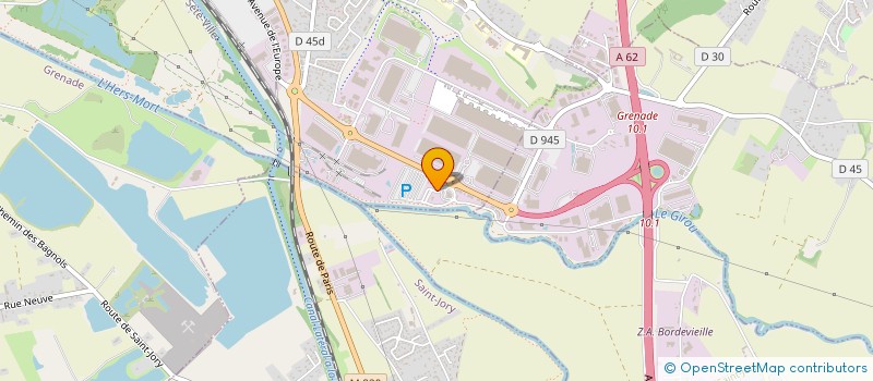 localisation de l'entreprise EUROBEAUTE à CASTELNAU-D'ESTRETEFONDS