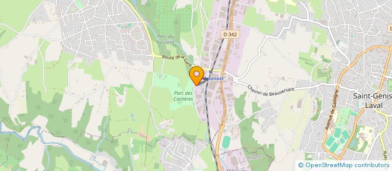 localisation de l'entreprise EUROBIMMO  CHAPONOST