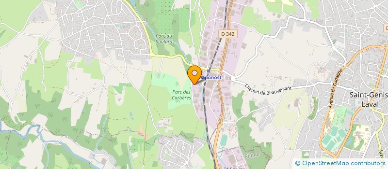 localisation de l'entreprise EUROBINOX à CHAPONOST