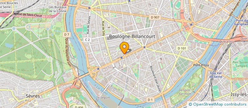 localisation de l'entreprise EUROBIZZ FRANCE SARL à BOULOGNE-BILLANCOURT