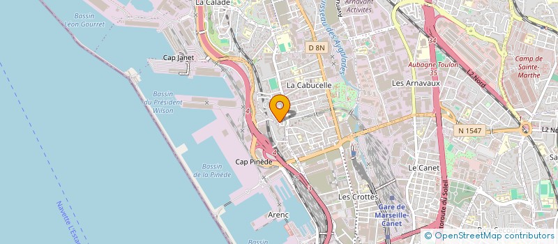 localisation de l'entreprise EUROBLANC à MARSEILLE