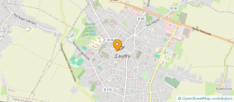 localisation de l'entreprise EUROBOIS FORET à CAUDRY