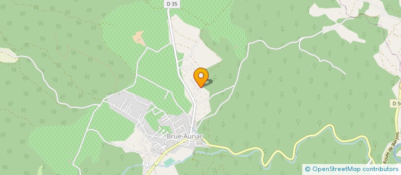 localisation de l'entreprise EUROBOIS HABITAT  BRUE-AURIAC