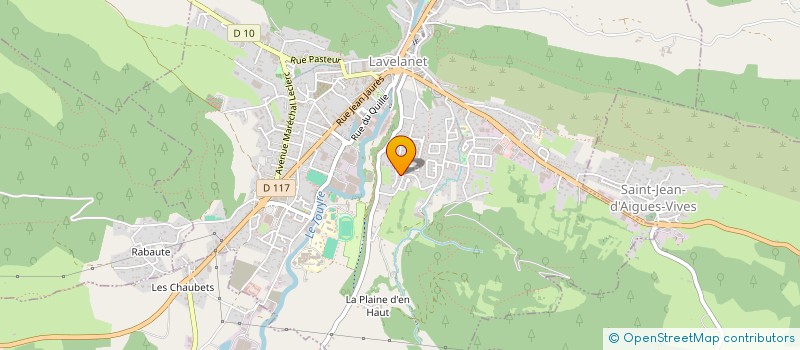 localisation de l'entreprise EUROBOIS SERVICES à LAVELANET