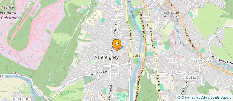 localisation de l'entreprise EUROBOUCHERIE à VALENTIGNEY