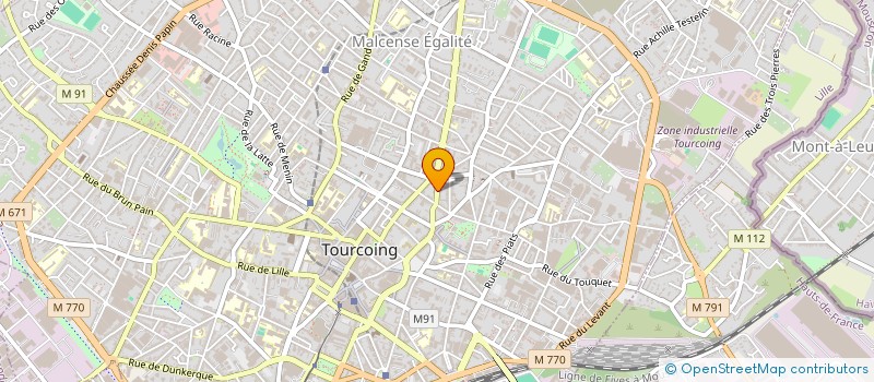 localisation de l'entreprise EUROBRONZE à TOURCOING