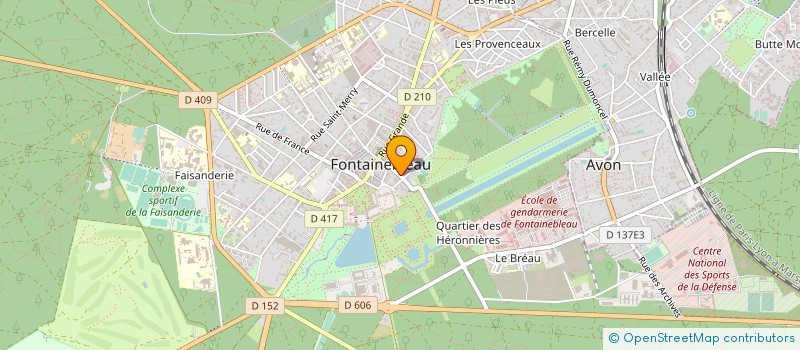 localisation de l'entreprise EUROBTP  FONTAINEBLEAU