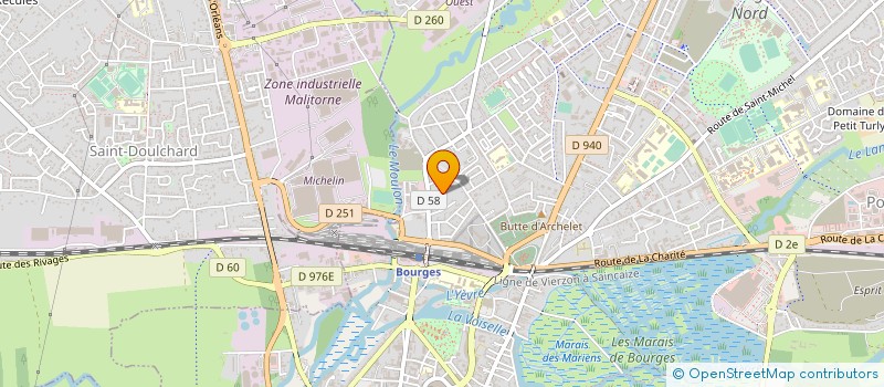 localisation de l'entreprise EUROBUS  BOURGES