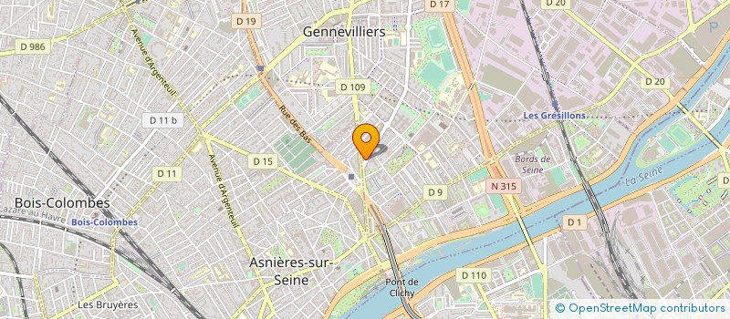 localisation de l'entreprise EUROCAD INDUSTRIE à GENNEVILLIERS