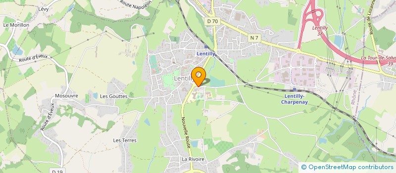 localisation de l'entreprise EUROCALI à LENTILLY