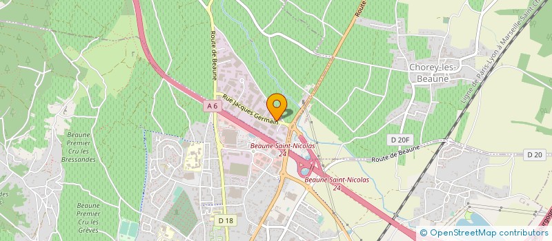 localisation de l'entreprise EUROCANA  SAVIGNY-LES-BEAUNE