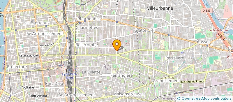 localisation de l'entreprise EUROCAR SERENITY  VILLEURBANNE