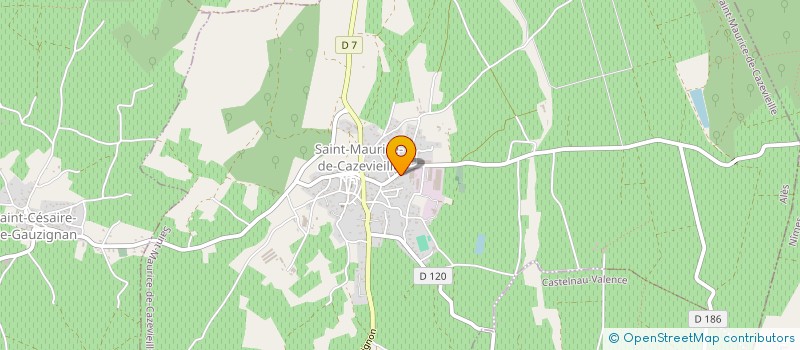 localisation de l'entreprise EUROCARB à SAINT-MAURICE-DE-CAZEVIEILLE