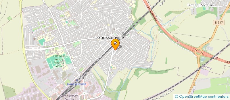 localisation de l'entreprise EUROCARRELAGE à GOUSSAINVILLE