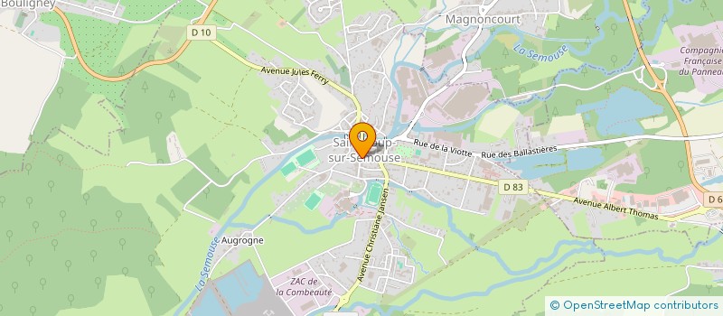 localisation de l'entreprise EUROCASH-VIANDE  SAINT-LOUP-SUR-SEMOUSE