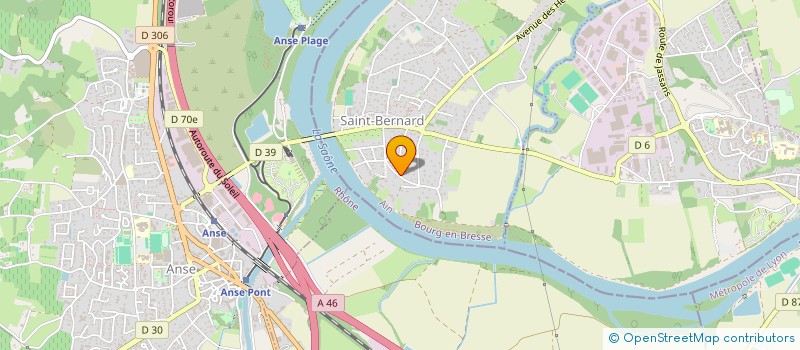 localisation de l'entreprise EUROCAST REYRIEUX  REYRIEUX