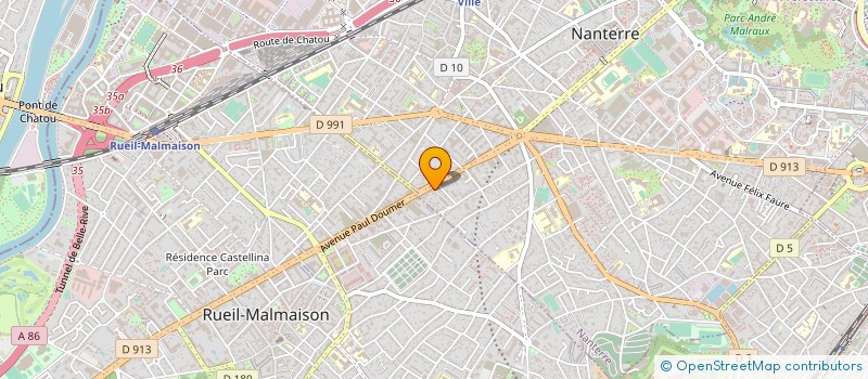 localisation de l'entreprise EUROCEL à NANTERRE